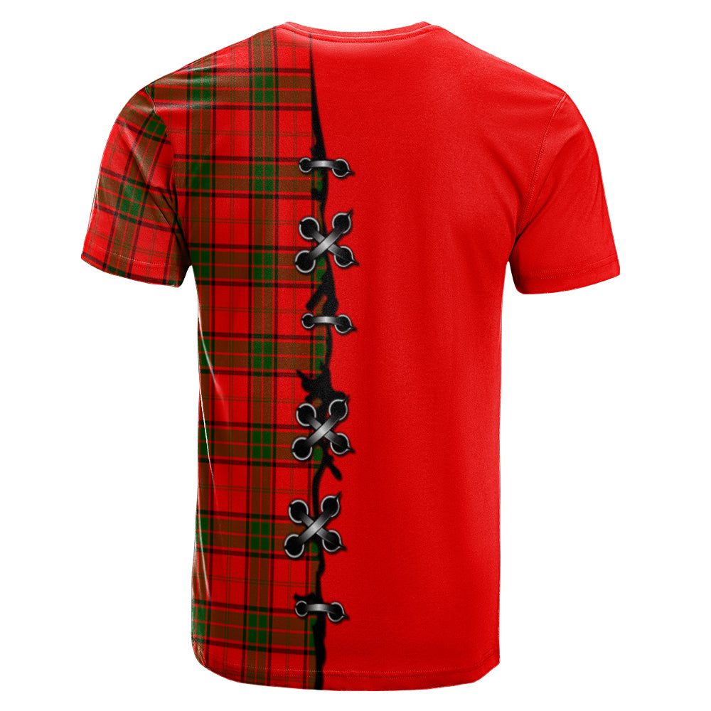 Adair Tartan T-shirt - Lion Rampant And Celtic Thistle Style