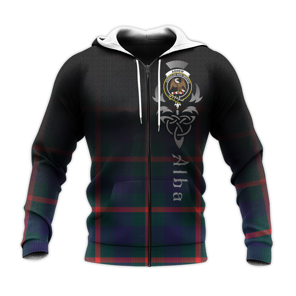 Agnew Modern Tartan Hoodie - Alba Celtic Style