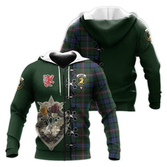 Allison Tartan Hoodie - Lion Rampant And Celtic Thistle Style