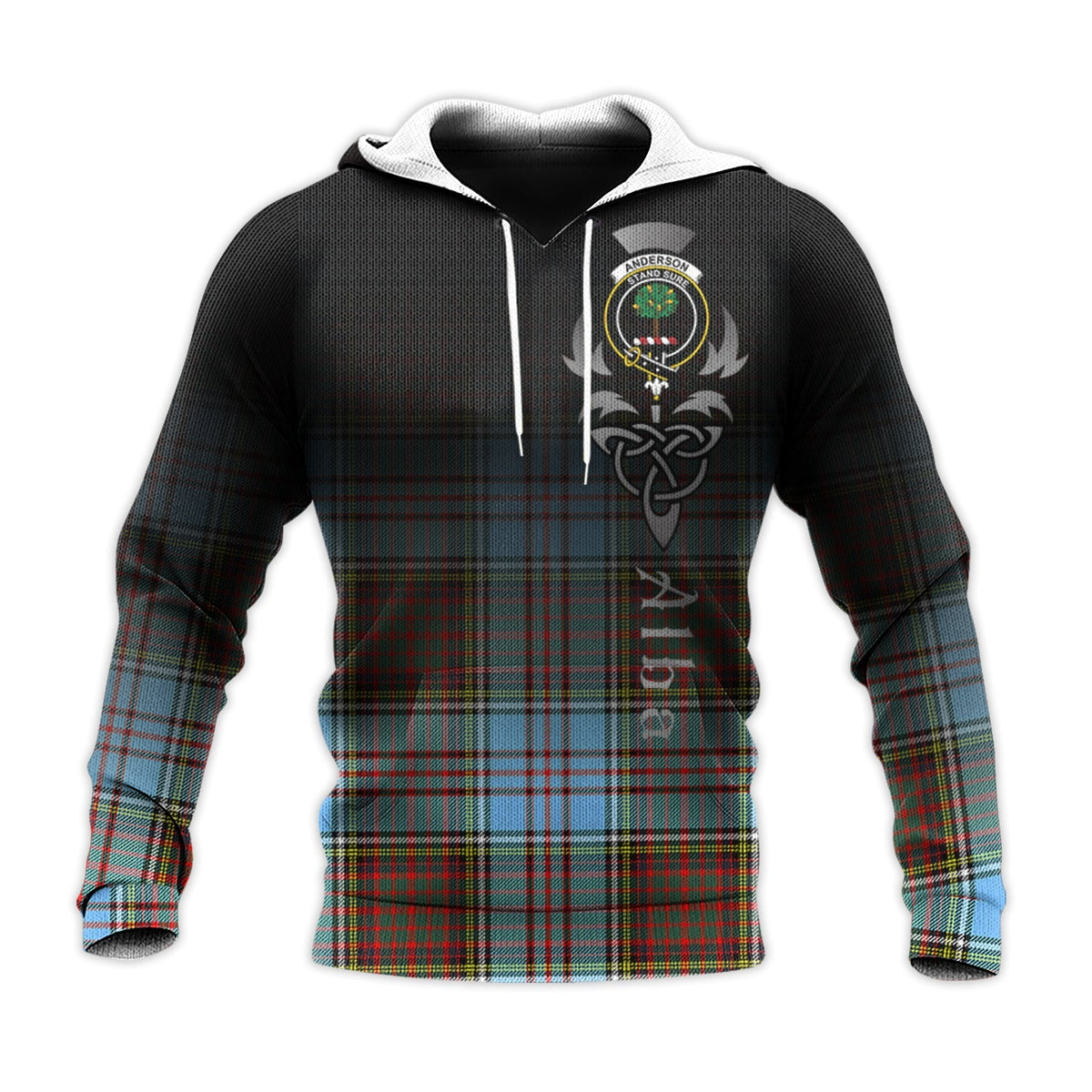 Anderson Ancient Tartan Hoodie - Alba Celtic Style