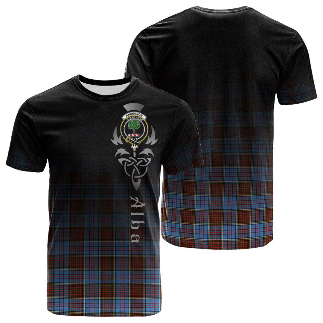 Anderson Modern Tartan Crest T-shirt - Alba Celtic Style