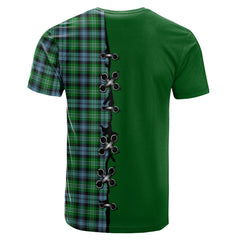 Arbuthnot Ancient Tartan T-shirt - Lion Rampant And Celtic Thistle Style