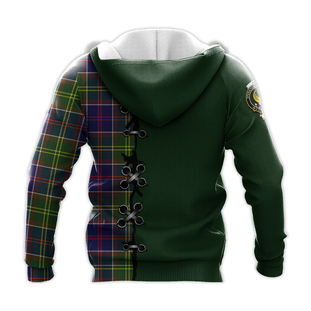 Arnott Tartan Hoodie - Lion Rampant And Celtic Thistle Style