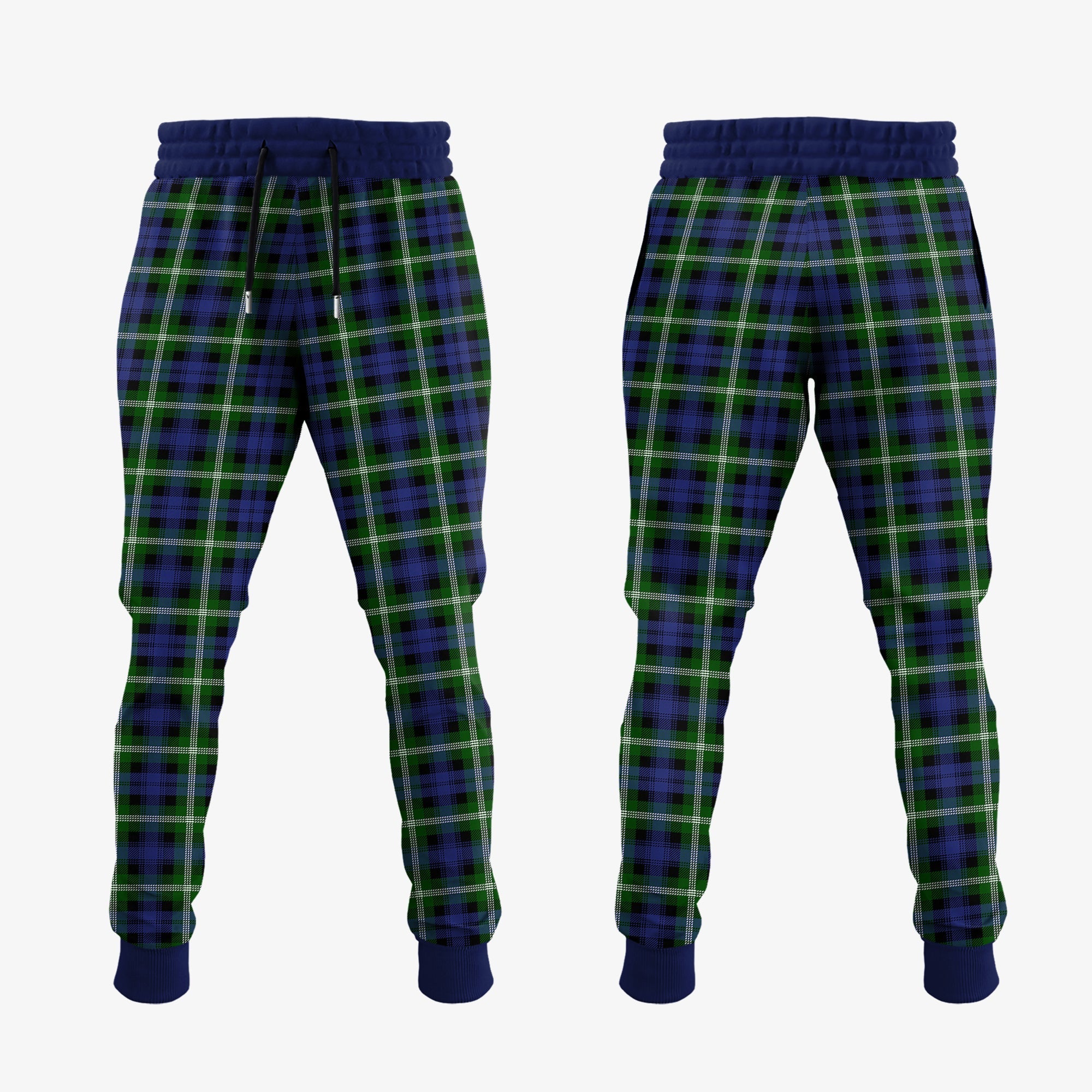 Baillie Modern Tartan Crest Jogger Sweatpants