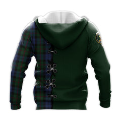 Baird Tartan Hoodie - Lion Rampant And Celtic Thistle Style