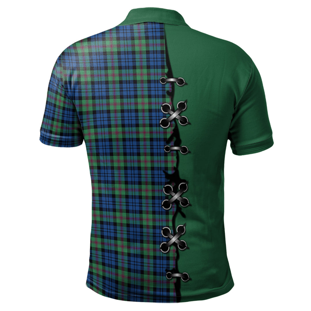 Baird Ancient Tartan Polo Shirt - Lion Rampant And Celtic Thistle Style