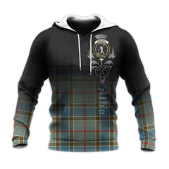 Balfour Blue Tartan Hoodie - Alba Celtic Style