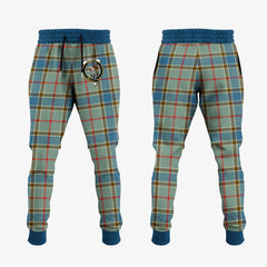 Balfour Blue Tartan Crest Jogger Sweatpants