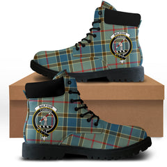 Balfour Blue Tartan All Season Boots