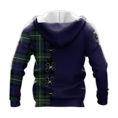 Bannerman Tartan Hoodie - Lion Rampant And Celtic Thistle Style