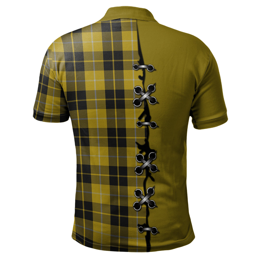 Barclay Dress Tartan Polo Shirt - Lion Rampant And Celtic Thistle Style