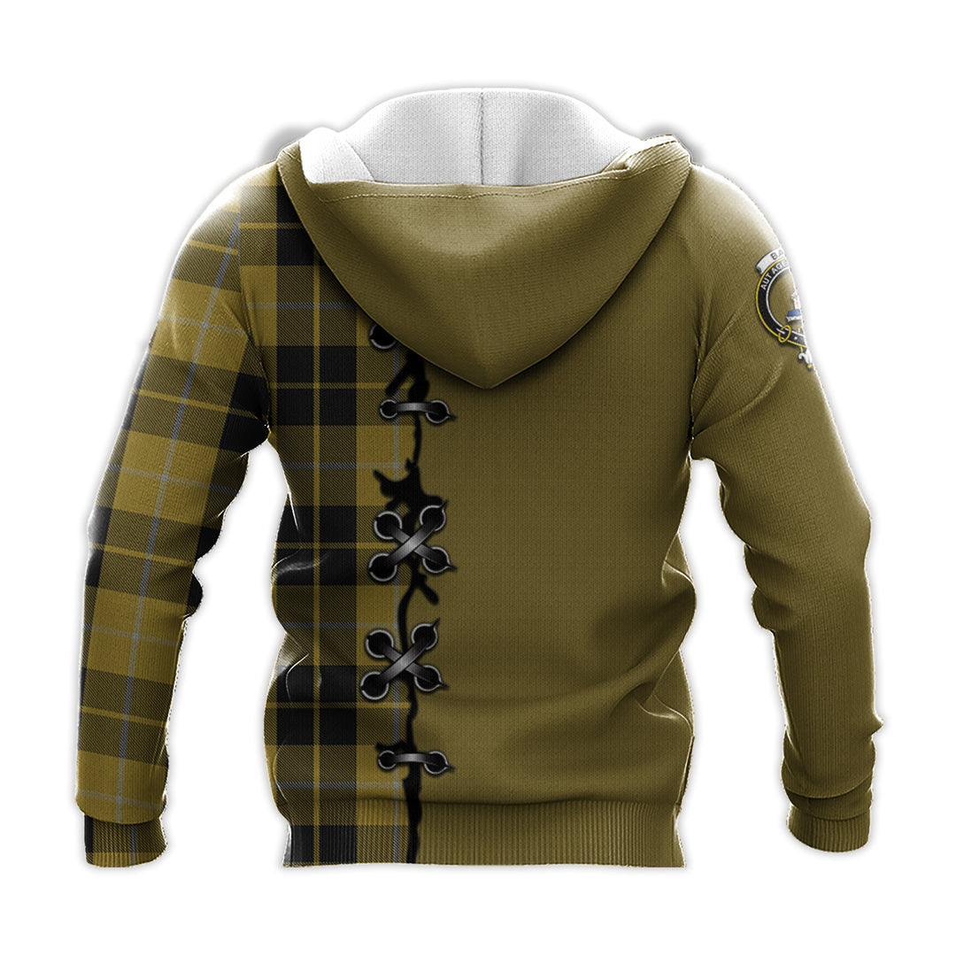 Barclay Dress Tartan Hoodie - Lion Rampant And Celtic Thistle Style