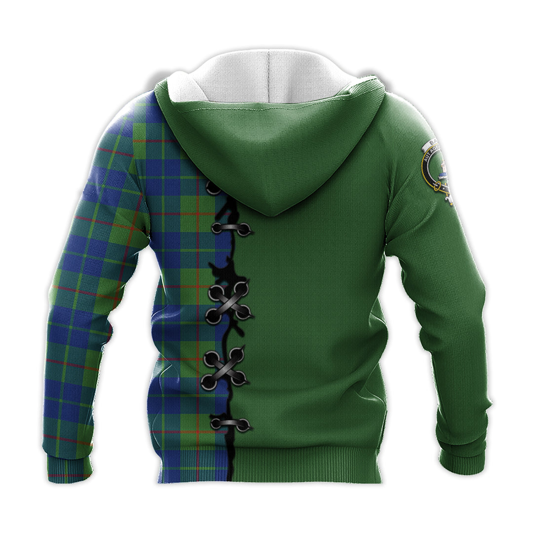 Barclay Hunting Ancient Tartan Hoodie - Lion Rampant And Celtic Thistle Style