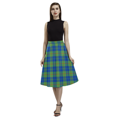 Barclay Hunting Ancient Tartan Aoede Crepe Skirt