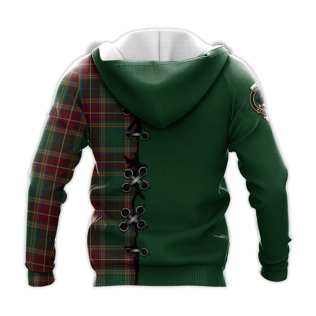 Baxter Tartan Hoodie - Lion Rampant And Celtic Thistle Style