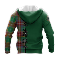 Baxter Modern Tartan Hoodie - Lion Rampant And Celtic Thistle Style