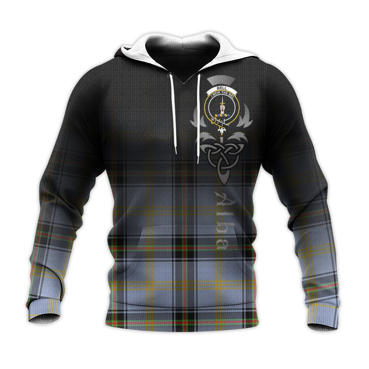 Bell Tartan Hoodie - Alba Celtic Style