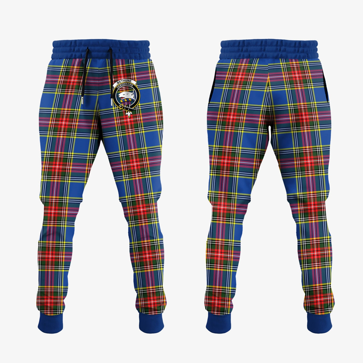 Bethune Tartan Crest Jogger Sweatpants