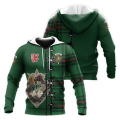 Beveridge Tartan Hoodie - Lion Rampant And Celtic Thistle Style