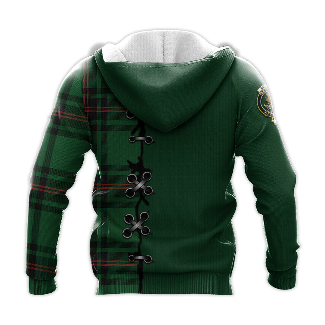 Beveridge Tartan Hoodie - Lion Rampant And Celtic Thistle Style