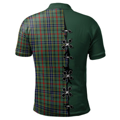 Bisset Tartan Polo Shirt - Lion Rampant And Celtic Thistle Style