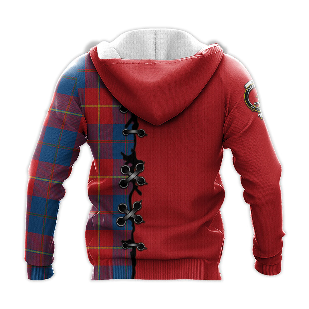 Blane Tartan Hoodie - Lion Rampant And Celtic Thistle Style