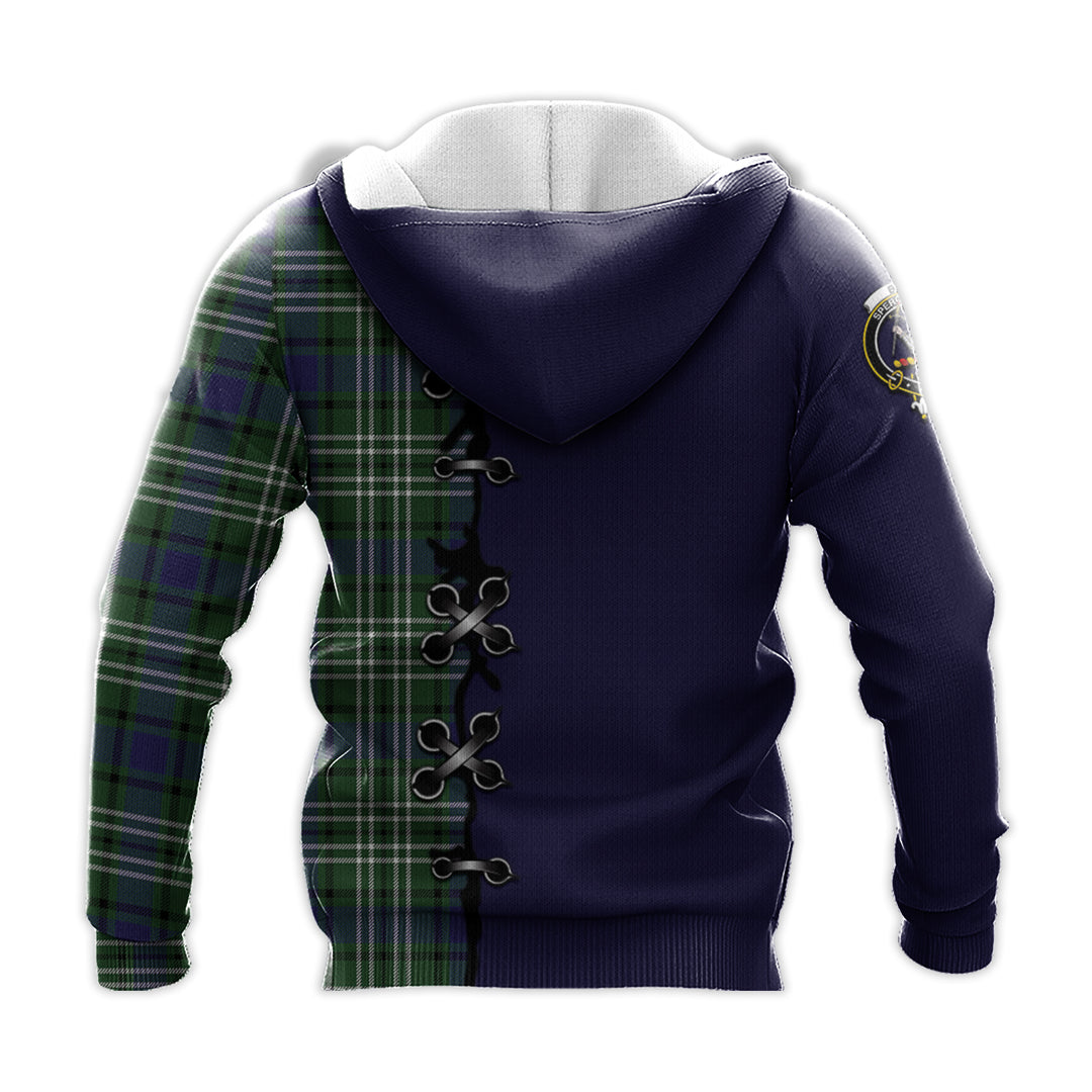 Blyth Tartan Hoodie - Lion Rampant And Celtic Thistle Style