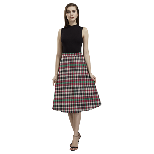 Borthwick Dress Ancient Tartan Aoede Crepe Skirt