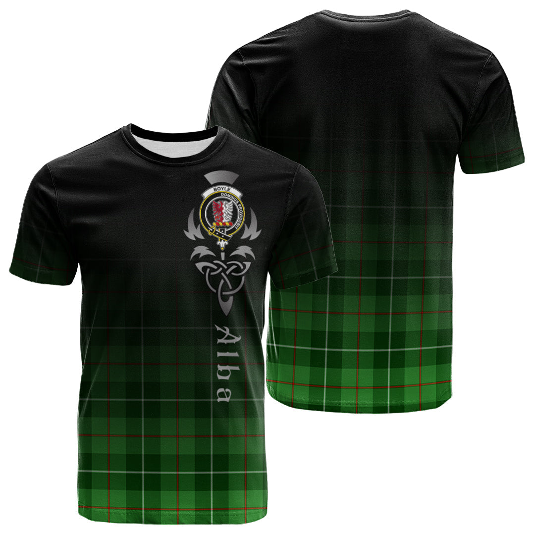 Boyle Tartan Crest T-shirt - Alba Celtic Style