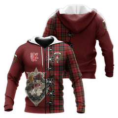 Brodie Tartan Hoodie - Lion Rampant And Celtic Thistle Style