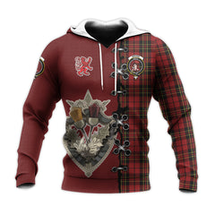 Brodie Tartan Hoodie - Lion Rampant And Celtic Thistle Style