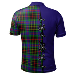 Brodie Hunting Modern Tartan Polo Shirt - Lion Rampant And Celtic Thistle Style