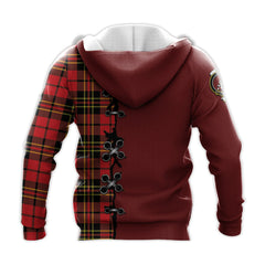 Brodie Modern Tartan Hoodie - Lion Rampant And Celtic Thistle Style