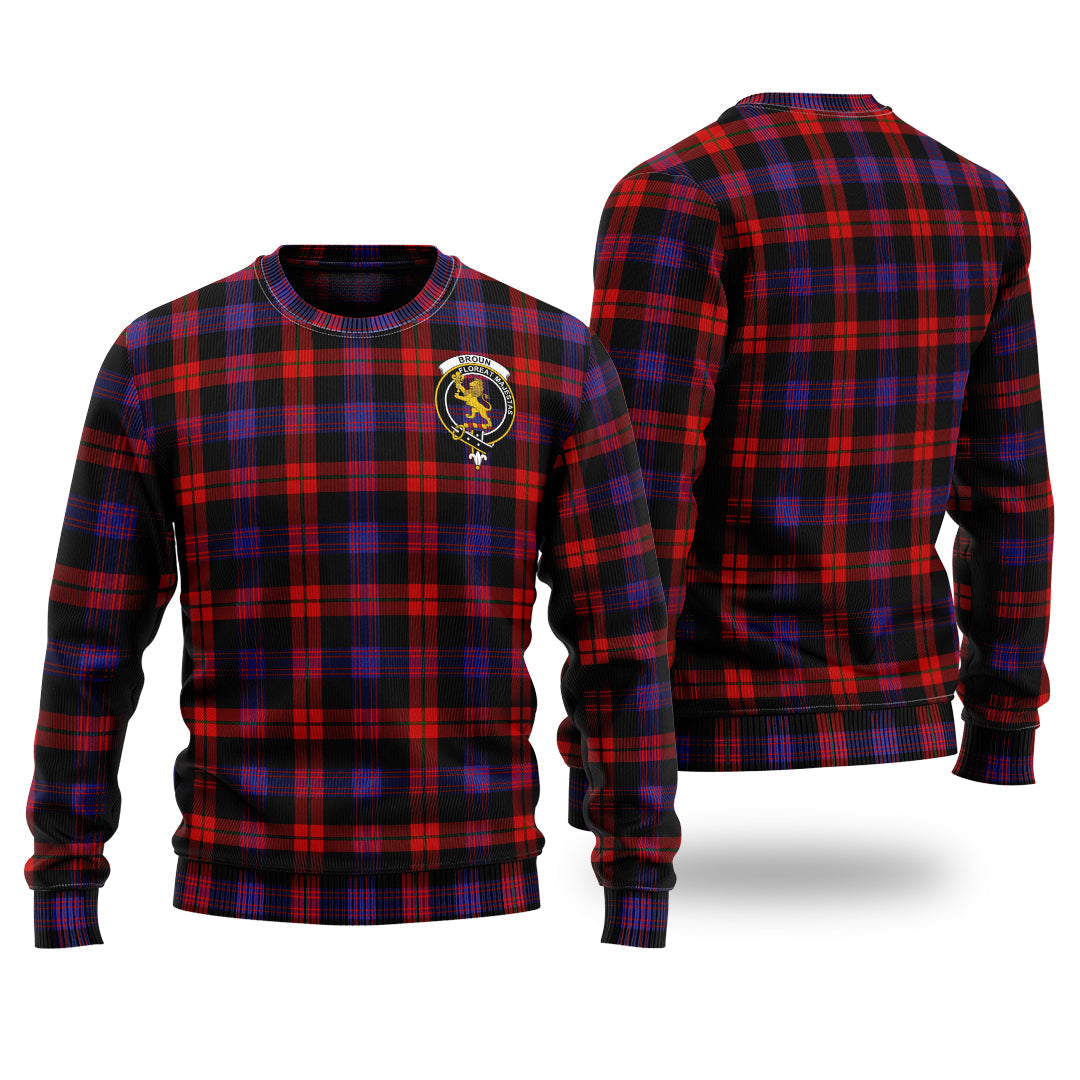 Broun Modern Tartan Sweater