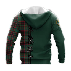 Buchan Ancient Tartan Hoodie - Lion Rampant And Celtic Thistle Style