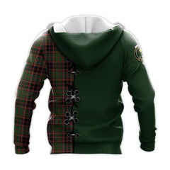 Buchan Modern Tartan Hoodie - Lion Rampant And Celtic Thistle Style