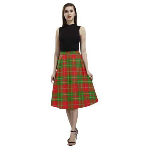 Burnett Ancient Tartan Aoede Crepe Skirt