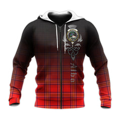 Burnett Modern Tartan Hoodie - Alba Celtic Style