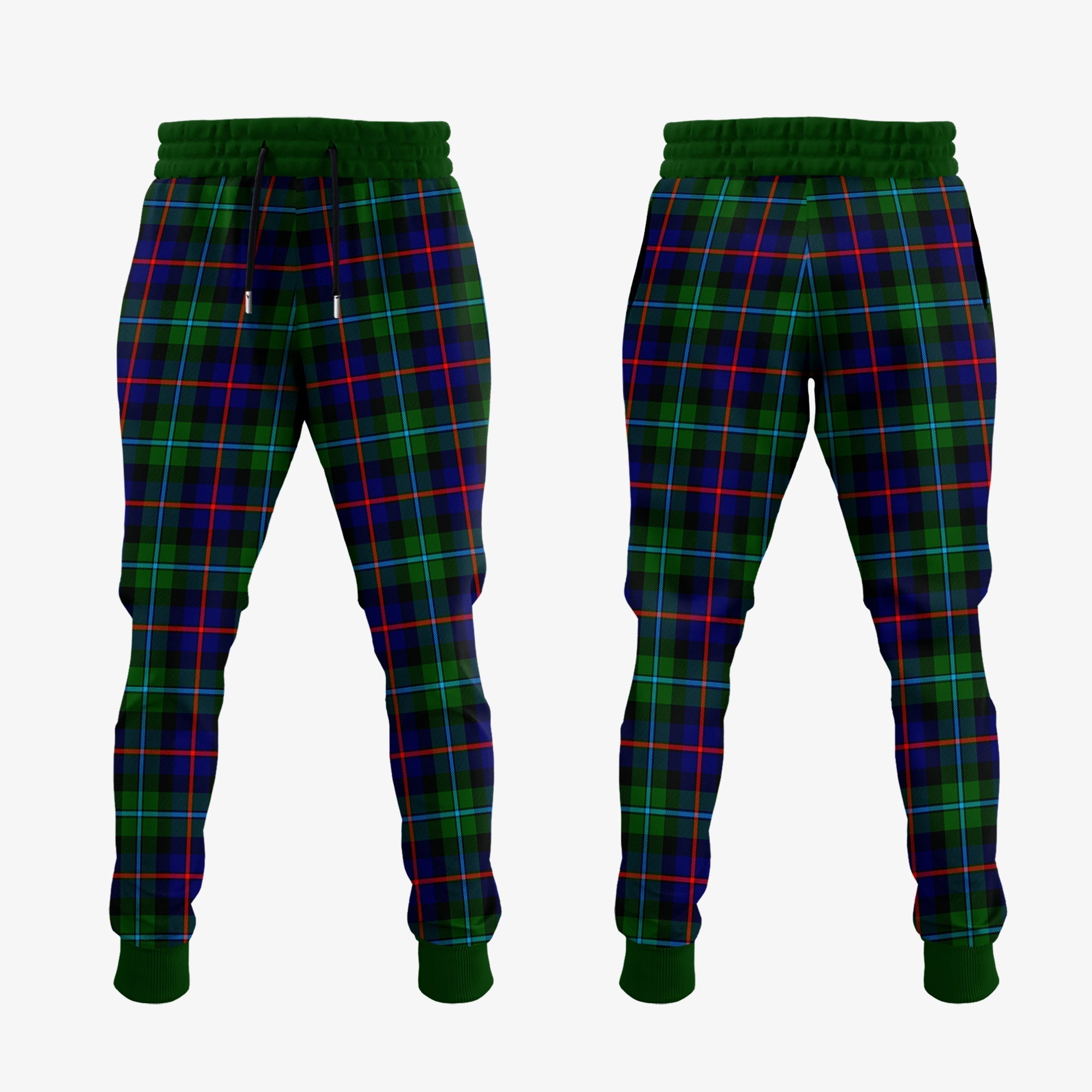 Calder Modern Tartan Crest Jogger Sweatpants