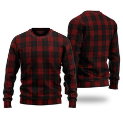 Cameron Black And Red Tartan Sweater