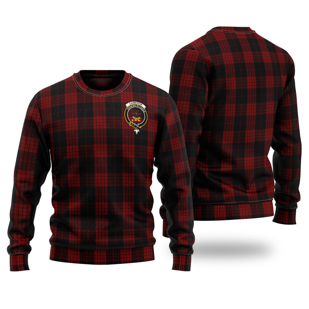 Cameron Black And Red Tartan Sweater