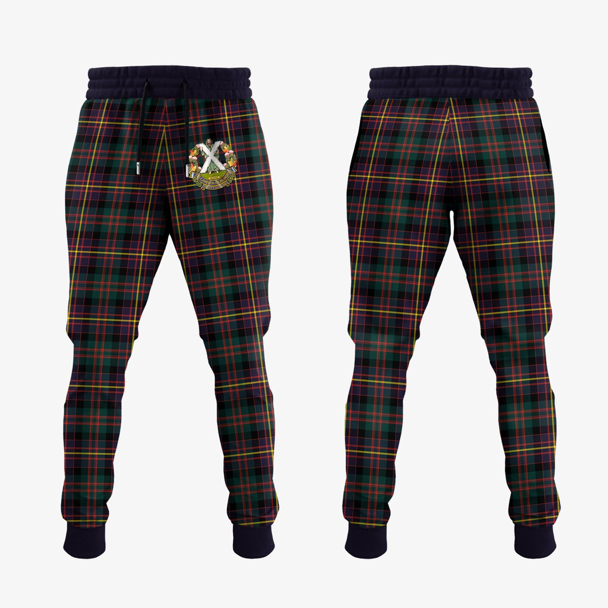 Cameron Highlanders Of Ottawa Tartan Crest Jogger Sweatpants