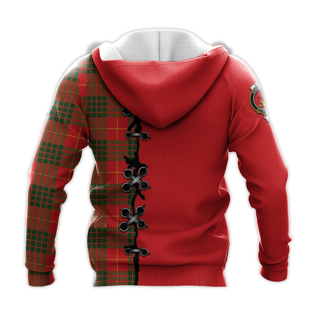 Cameron Modern Tartan Hoodie - Lion Rampant And Celtic Thistle Style