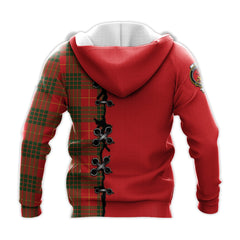 Cameron Modern Tartan Hoodie - Lion Rampant And Celtic Thistle Style