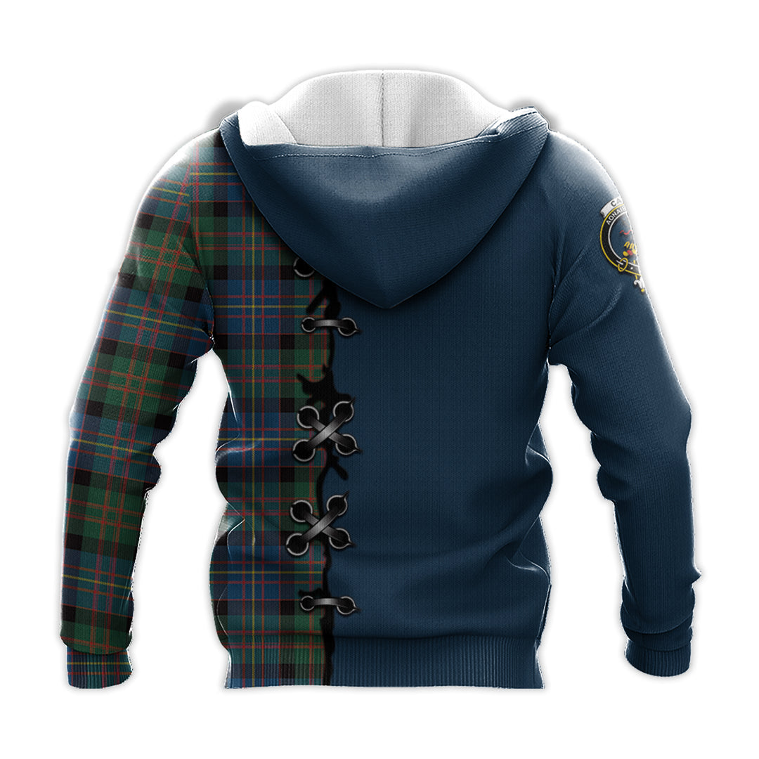 Cameron of Erracht Ancient Tartan Hoodie - Lion Rampant And Celtic Thistle Style