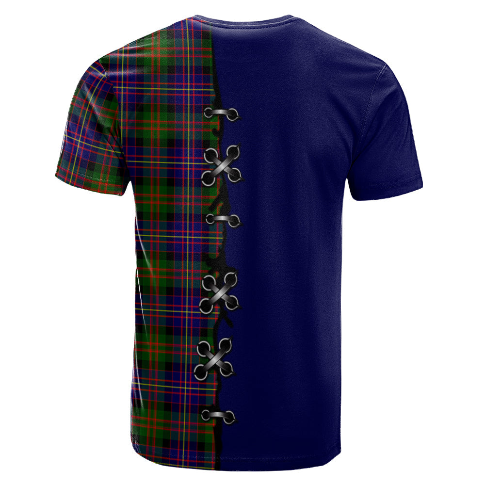 Cameron of Erracht Modern Tartan T-shirt - Lion Rampant And Celtic Thistle Style