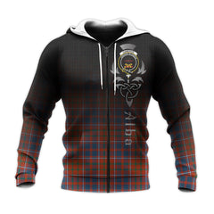 Cameron Of Lochiel Ancient Tartan Hoodie - Alba Celtic Style