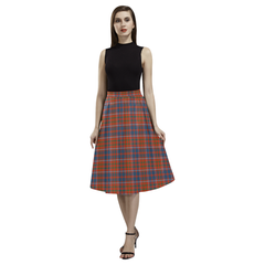 Cameron of Lochiel Ancient Tartan Aoede Crepe Skirt