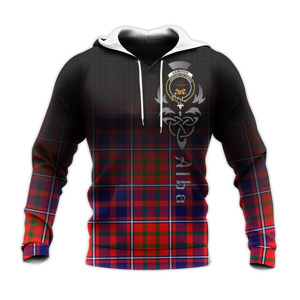 Cameron Of Lochiel Modern Tartan Hoodie - Alba Celtic Style