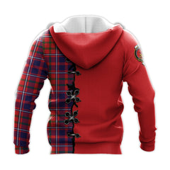 Cameron of Lochiel Modern Tartan Hoodie - Lion Rampant And Celtic Thistle Style